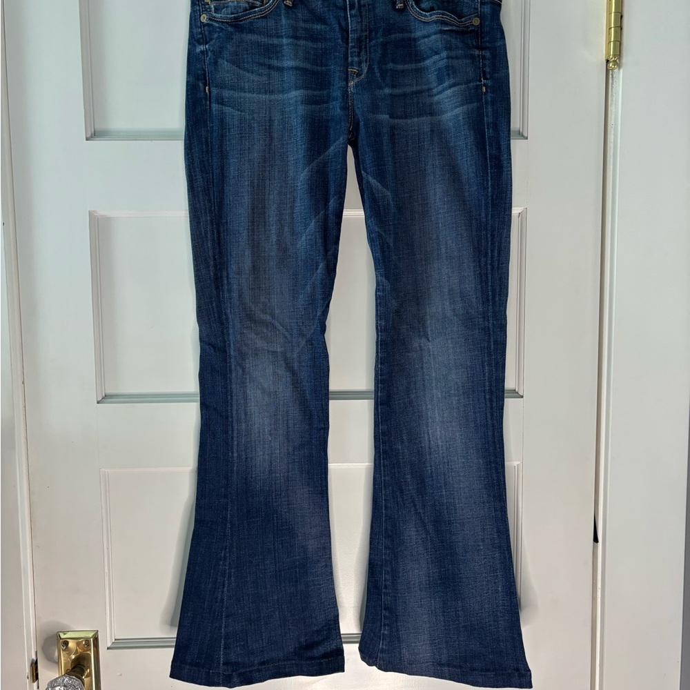 7 for all mankind Jeans Blue Flare Wide Leg Denim